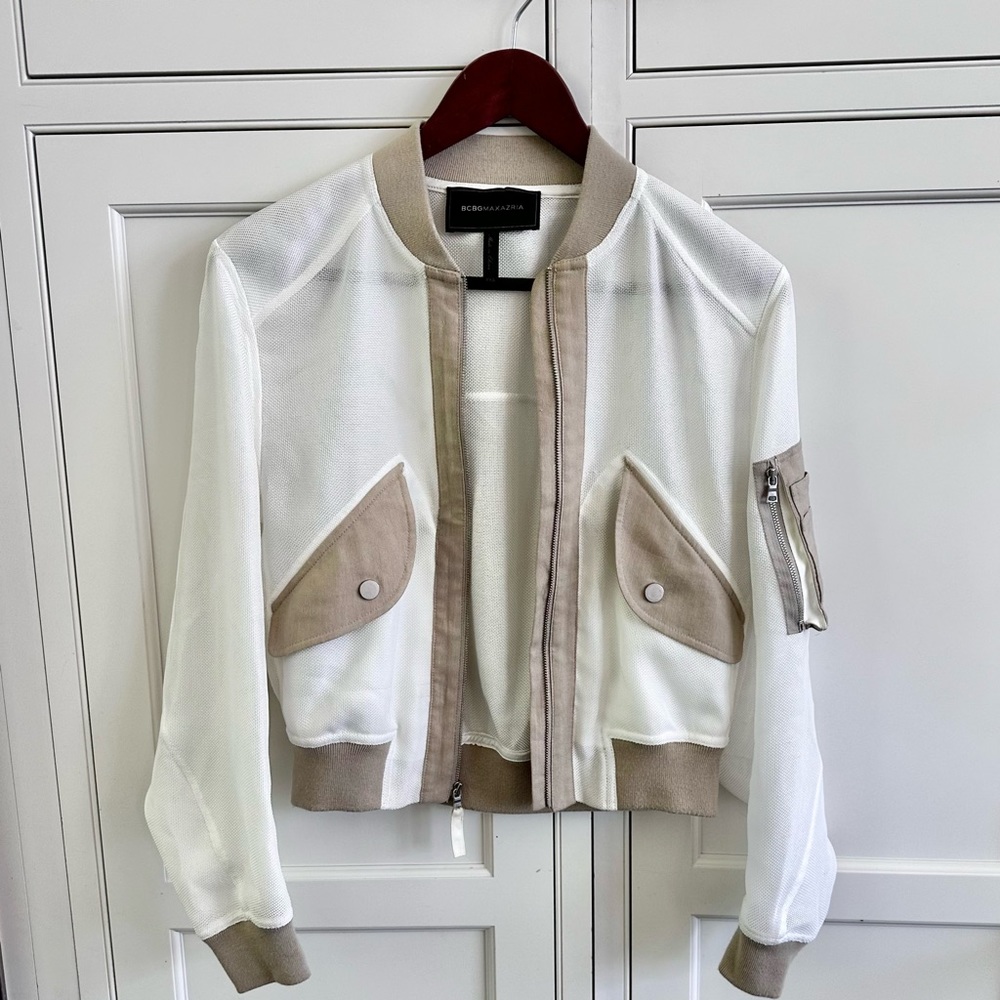 BCBG XXS Mesh Jacket